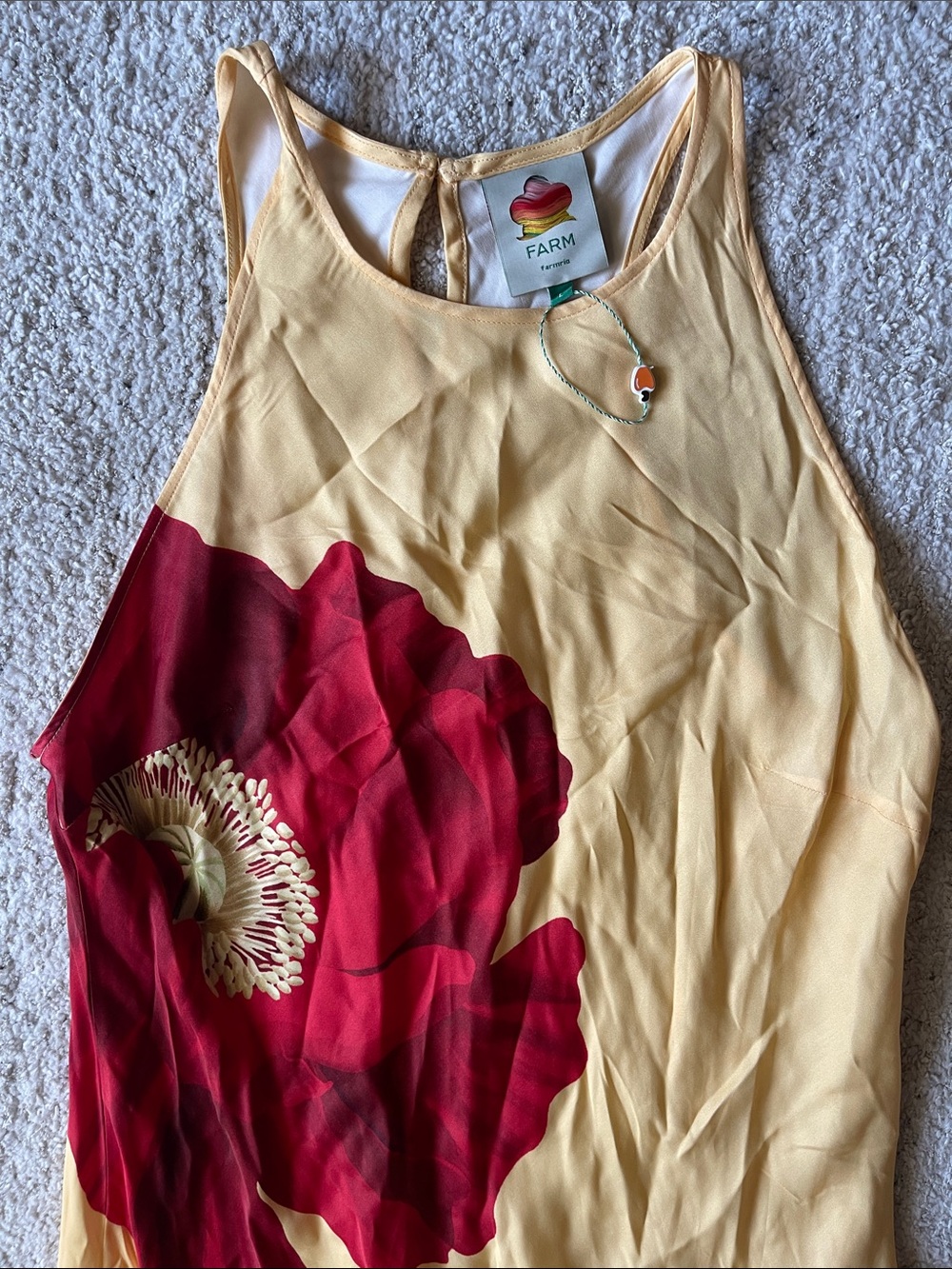 Farm RIO Poppy Flowers Maxi Dress Yellow - Picture 6 of 15